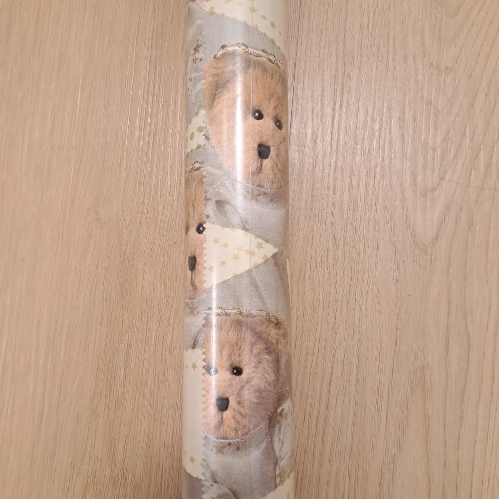 New Vintage Boyds Bears 2005 70 Square‎ Feet Teddy Bear Wrapping Paper